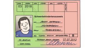 Schwerbehindertenausweis.