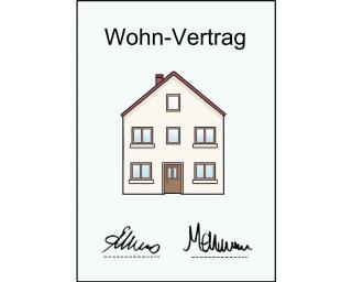 Miet-Vertrag Unterschriebener Mietvertrag.