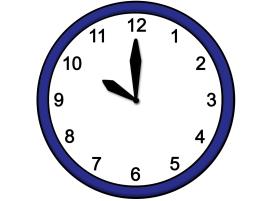 10 Uhr Eine Uhr. Die Uhrzeit ist 10:00 Uhr.