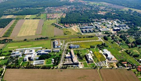 Golm Luftansicht Golm Wissenschaftspark.